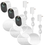 Uogw 3PACK 25FT Magnetic Charging Cable For Pro 5S 2K/ARLO Feet, White. Fixed Price $44.19.