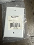 Steren 1-PORT Ivory White Mount Keystone Jack Wall Plate (310-201WH). Fixed Price $5.00.