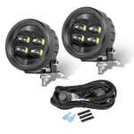 Clear Lens Led Wide Angle Sae Flood Beam Fog Light Kit For 14-21 Toyota Tundra. Fixed Price $99.99.