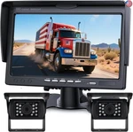 Backup Camera KIT,7" Hd 1080P MONITOR,IP69 Waterproof Rearview. Fixed Price $169.65.