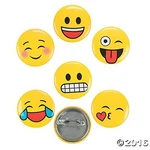48PK Mini Emoji Emoticon Buttons Smiley Face Perfect For Treat Bag. Fixed Price $9.14.