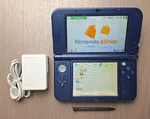 New Nintendo 3DS Xl Metallic Blue Charger + 32GB Sd Card Region Free Top Ips. Fixed Price $299.99.