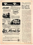 1947 Bell System Print Ad, Telephone Tours Iceland Viking Reykjavik Fishing Art. Fixed Price $14.50.