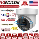 Vikylin 5XZOOM Ptz Ir+full Color 4K 8MP Poe Ip Camera Dual Light 2WAY Talk Onvif. Fixed Price $99.75.