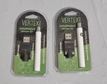 Lot Of 2 Vertex 350VV 350MAH Battery Charger Kit White. Fixed Price $18.95.