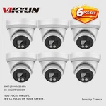 6 Pack Vikylin 4K 8MP Ir Light Turret Security Camera Indoor Onvif 2 Way Audio. Fixed Price $351.98.