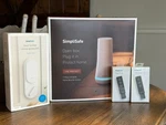 Simplisafe 7 Piece Wireless Home Security System + 2 Key Fobs Smart Lock-white. Fixed Price $140.00.
