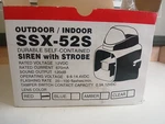 Potter Amseco SSX-52S Siren With Red Strobe Light. Fixed Price $32.90.