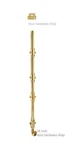 Polished Brass 36 Inch Heavy Duty Surface Bolt Security Entry French Doors Usa. Fixed Price $240.95.