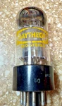 Nice Raytheon Japan 6SN7 Chrome Top Black Angled Plate Round Mica #jl. Fixed Price $19.99.