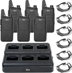 Tidradio TD-M8S Radios Walkie Talkies Rechargeable Two Way Black ,6 Pack. Fixed Price $63.99.