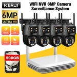 Security Camera System Outdoor Wireless Audio Wifi Home Cctv 6MP 8CH Nvr 500GB. Fixed Price $161.48.