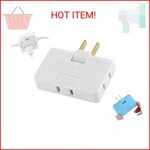 3 Way Flat Wall Plug Outlet Extender - 2 Prong Rotatable Socket Mini Adapte. Fixed Price $9.09.