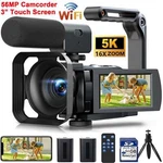 Uhd 5K & 56MP Video Camera Camcorder Wifi 3'' With 64GB Card Ir Night Vision. Fixed Price $115.99.