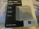 Wbox Technologies Wall Siren 2-TONE Low Current Indoor Brand New 6-12 Vdc. Fixed Price $9.65.