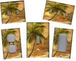Tropical Palm Tree In Paradise NO.2 Home Wall Decor Light Switch Plates. Fixed Price $9.95.