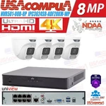 Uniview IP67 8-CH+4K Nvr Network 4X4MP Ndaa Audio Camera Security Kit. Fixed Price $1917.40.