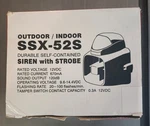 Amseco SSX-52X Indoor/outdoor Security Siren W/ Strobe 120DB Alarm New. Fixed Price $130.00.