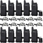 Tidradio TD-M8S 2 Way Walkie Talkies Rechargeable Vox 10 Pack, Black. Fixed Price $149.71.