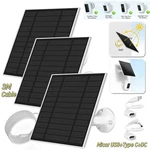 Solar Charging Panel For Outdoor Ring Camera Usb Dc Battery Charger With Stand. Fixed Price $34.99.