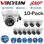 10-PACK Vikylin 8MP Poe Ip Camera Full Color Night Vision Onvif Factory Direct. Fixed Price $514.43.