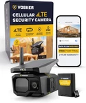 Vosker - Vkx Wireless Outdoor Solar 4G Lte Security Camera W/stainless Cage. Fixed Price $259.99.