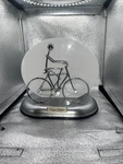 Solar Motion Bicycle Rider Lamps By Ishiguro. Fixed Price $60.00.