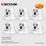 6 Pack Vikylin 4MP Ir 30M Night Vision Security Neteork Camera Built-in Mic Wdr. Fixed Price $213.94.