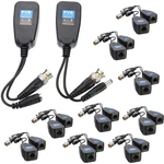 Exgoofit 10 Pairs Hd-cvi/tvi/ahd Passive Video Balun With Power Connector And.... Fixed Price $55.13.