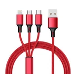 3-IN-1 Cable (type-c 8-PIN Micro-usb) Charging Wire Power Cord For Phones. Fixed Price $17.73.