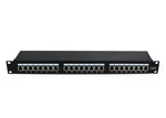 Ens 24 Ports CAT6 Shielded Patch Panel, 1U 19 Inch Metal Housing. Fixed Price $64.99.