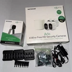 Netgear Arlo Wire-free Security System VMS3430 Cameras Base + Mounts New. Fixed Price $199.99.