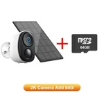 2K Solar Battery Powered Wireless Security Camera Wifi 3MP 2-WAY Audio + 64GB. Fixed Price $45.90.