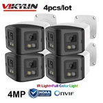 4PCS Vikylin Dual Lens 170 4MP Ir Full Color Ip Camera 2-WAY Audio Onvif Ndaa. Fixed Price $270.75.
