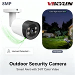 Vikylin 8MP 4K Full Color Security Bullet Ip Camera Poe Mic Fixed 2.8MM Lens Wdr. Fixed Price $65.55.