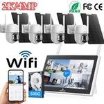 Camcamp 4MP Wireless Home Security System Solar Ip 10'' Monitor. Fixed Price $305.90.