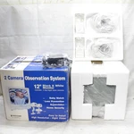 Wisecomm Owl Security System 12" B&w W/2 Wired Cameras Night Vision #OW1202. Fixed Price $92.99.