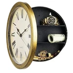 Impact Online Small Safe For Home Use With Hidden Door Wall Clock Piggy Bank. Fixed Price $72.73.
