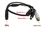 High Sensitive Audio Microphone All-in-one Rca Bnc Video Power For Cctv. Fixed Price $9.75.