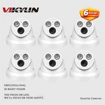 6 Pack Vikylin 5MP Ir Night Vision Turret Network Camera Mic Outdoor Waterproof. Fixed Price $286.99.