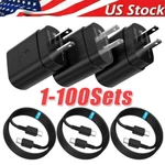 25W Type Usb-c Fast Wall CHARGER+6FT Cable For Samsung Galaxy S20 S21 5G Lot. Fixed Price $185.19.