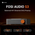 Fosi Audio S3 Network Music Streamer Dac Preamp Xlr Sub Out/ Hdmi Earc. Fixed Price $209.70.