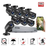 Zosi 8CH 5MP Lite Dvr 1080P Outdoor Cctv Security Camera System Kit Night Vision. Fixed Price $169.99.