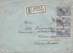 Bulgaria Registered Sofia Label Wax Seals On Back Stamps Cover Ref 45620. Fixed Price $11.44.