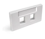 Leviton 49910-SW2 2-PORT Quickport Modular Furniture Faceplate, White. Fixed Price $9.99.