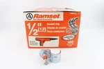 Qty. 100 - Ramset 12HSSS10 1/2"/13MM One Hole Strap/conduit Hanger Clip W/ Pin. Fixed Price $64.99.