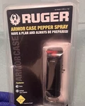 Tornado Ruger Armor Case Pepper Spray; Keychain + Belt Clip, 15FT Spray, New. Fixed Price $12.50.