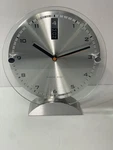 New In Box Sharper Image Large 8.5 Day Date Glass Desk Clock !. Fixed Price $34.00.