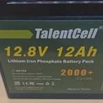 Talentcell LIFEPO4 Lithium Iron Phosphate 12.8V 12AH Battery Pack. Fixed Price $29.98.