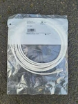 New Siemon MC6-15-02 Mod Cord, Pc, RJ45, 6UTP, 15FT, White Jacket, Clear Boot. Fixed Price $14.00.
